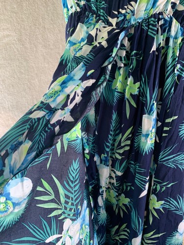 Hawaii Hangover NWT dress Blue floral multi size large - Picture 4 of 19