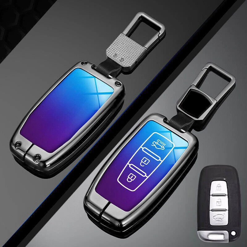 Zinc Alloy TPU Car Key Case Cover For Kia Sportage For Hyundai Sonata Elantra - Image 3 of 4