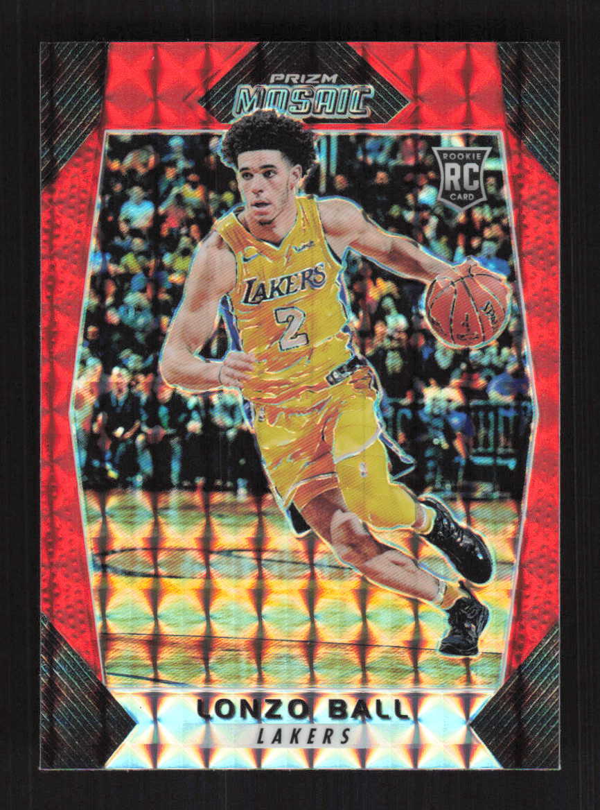 Lonzo Ball 2017-18 Panini Mosaic Orange Los Angeles Lakers #73