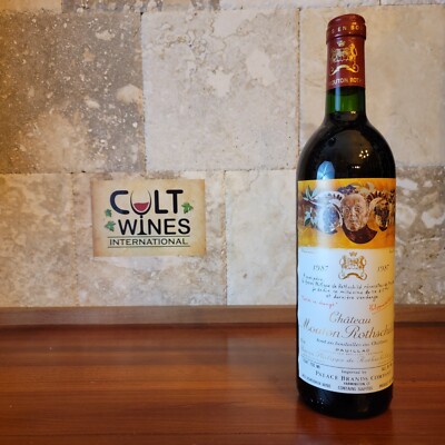 1987 Chateau Mouton Rothschild Bordeaux wine, Pauillac