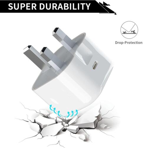 USB C Plug Adapter Fast Charging Charger Socket Type C For Apple Samsung 20W PD - Picture 3 of 8