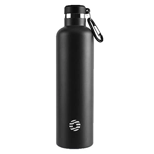 Stainless Steel Black Vacuum Water Bottles