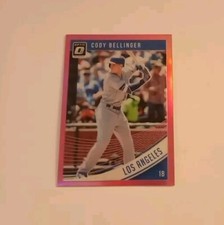 2018 Panini Donruss Optic Photo Variation Holo Pink Prizms SP Cody Bellinger 