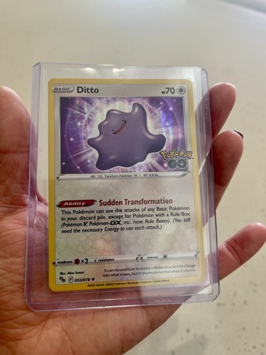 Got A Pokemon Go Ditto Card With Holo Bleed 😩 : R/PokemonTCG