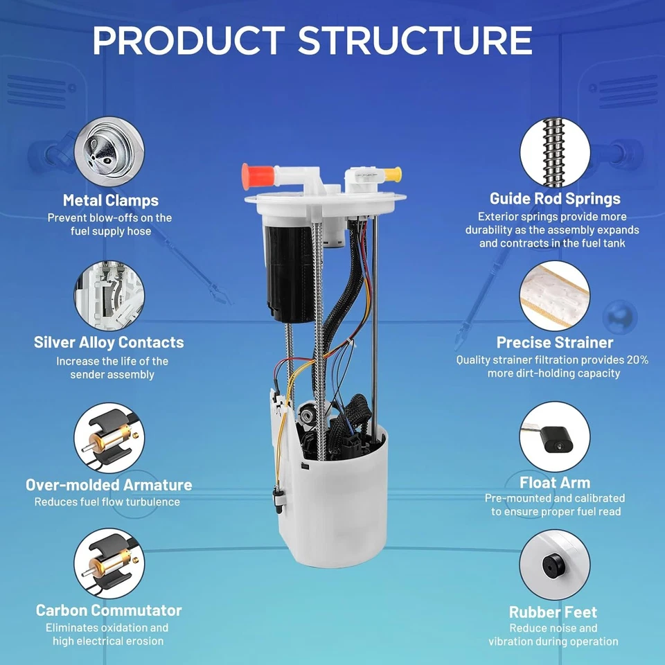 Conjunto de módulo de bomba de combustible para Infiniti QX56 2004-2006 Nissan Armada Titan 5,6 L Foto 3 de 4