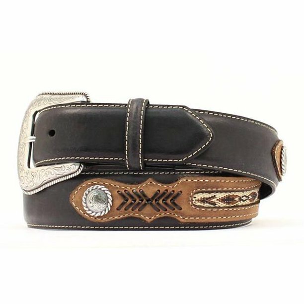 Nocona Mens Top Hand Southwest Laced Western Concho Belt | eBay display picture 3