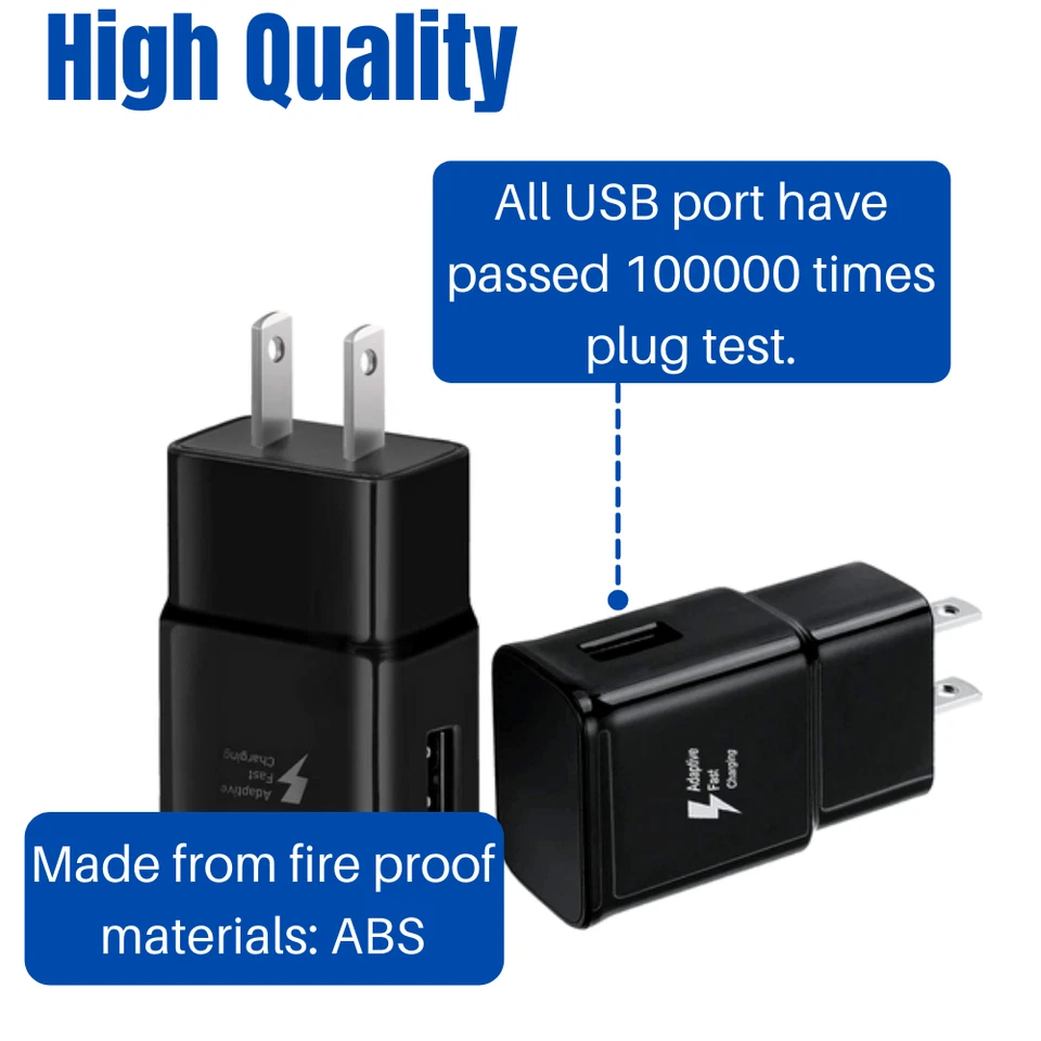 Venta al por mayor Cargador de Pared USB Adaptable Carga Rápida Lote Adaptador de Corriente Samsung S20 Foto 3 de 4