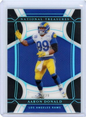 2021 Panini National Treasures Football Base Midnight #35 Aaron Donald #17/20