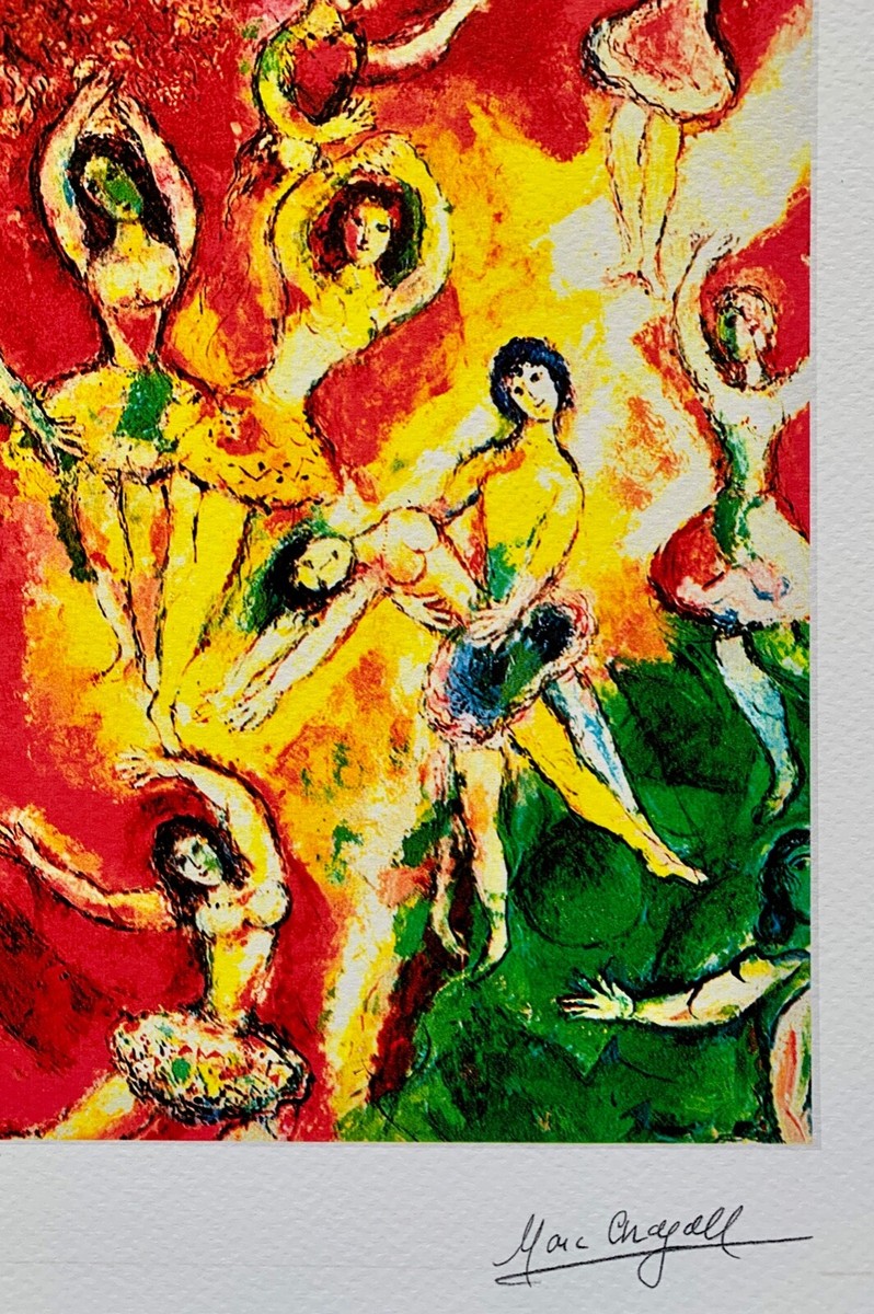 Marc Chagall L'OISEAU DE FEU Limited Edition Facsimile Signed
