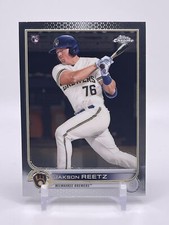 Jakson Reetz 2022 Topps Chrome Rookie Card RC #157 Milwaukee Brewers