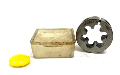 THREADED DIE M18X1.5 PITCH 1.5 ROUND RIGHT HAND ADJUSTABLE