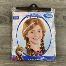 Disney Frozen Anna Wig Child Size Halloween Costume Cosplay Dress Up