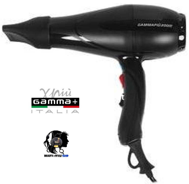 Asciugacapelli Gamma Più 2001R Nero | Phon Professionale Duraturo