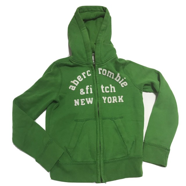 Abercrombie Fitch Kids Hoodie M Sweatshirt Muscle Zip Up Jacket New