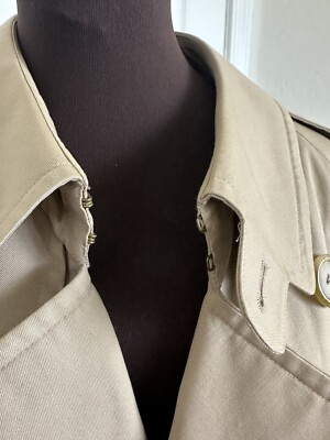 Burberry Kensington Trench Coat XL 44 Long Iconic 80s