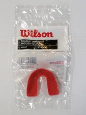 Lot Of 10 Wilson Single Density Strapless Adult Mouth Guards Red