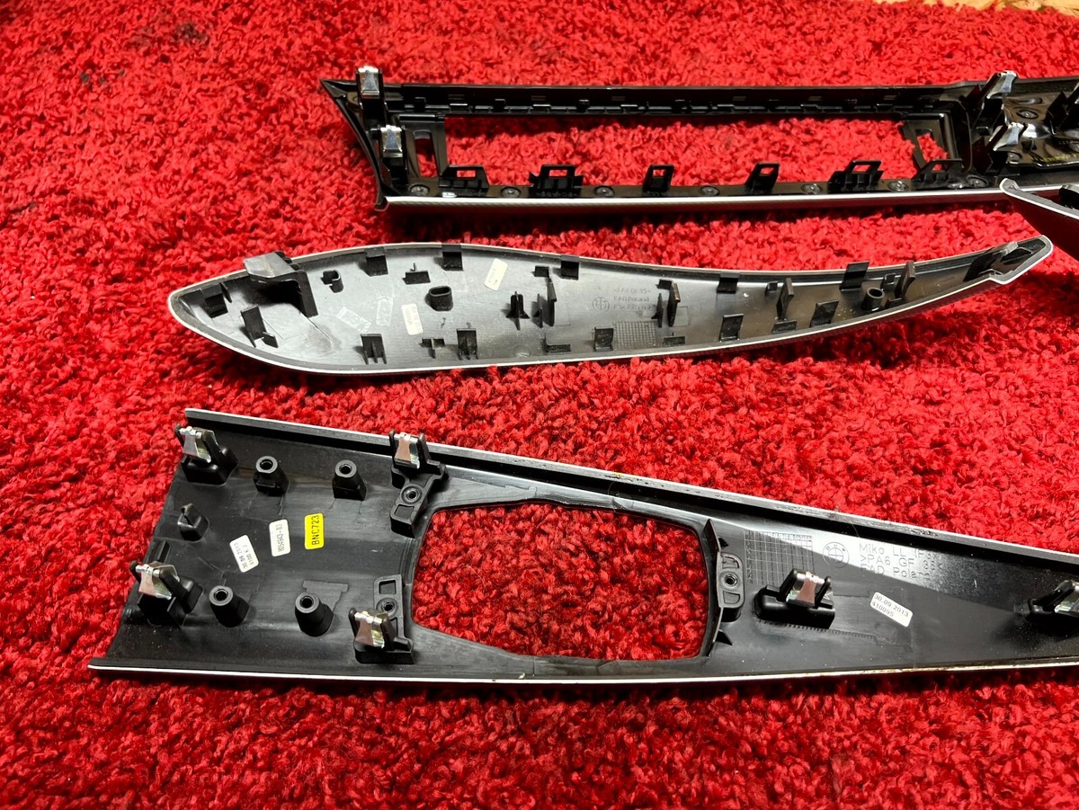 BMW F30 F32 F36 HEXAGON ALUMINUM SILVER TRIM MOLDING DASH DOOR SET