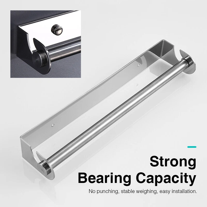 Küchenrollenhalter Edelstahl Papierrolle Handtuchhalter Wandhalterung Küche DE - Bild 4 von 4