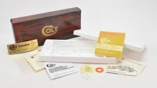 Colt Diamondback 6 Inch 1981 Wood Grain Foam Insert Box And Paperwork Package.