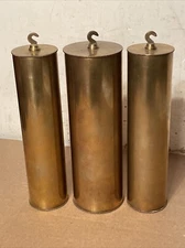 Antique Herschede 9 Tube Triple Chime Hall Clock Weights Parts