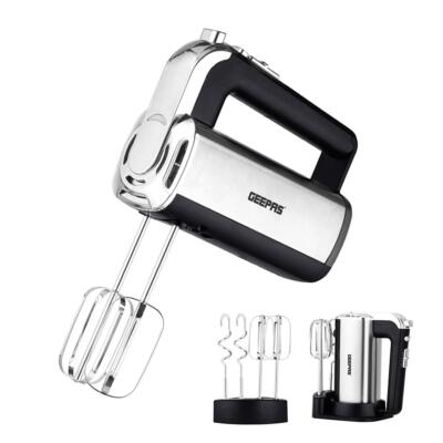GEEPAS Elektrischer Handmixer, Schneebesen mit Aufbewahrungsboden