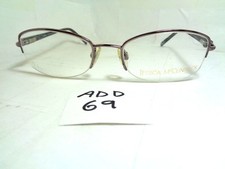 Vtg JESSICA McCLINTOCK Eyeglasses JME 164 Gunmetal Half Rim ADD-69 