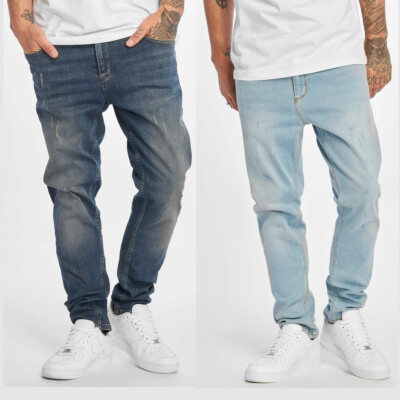 DEF Tommy Slim Fit Jeans Denim Hose Jeanshose Slim-Fit Used-Look Baumwolle Denim