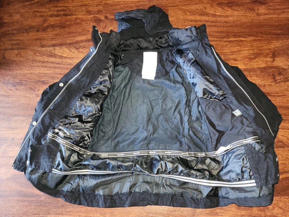 DESCENTE MUJER TITAN TERMO ION-CUERPOS ESQUÍ SNOWBOARD CHAQUETA CON CAPUCHA NEGRA TALLA 8 Foto 4 de 4