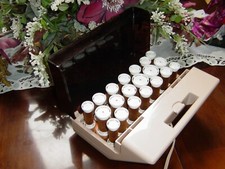 CLAIROL Deluxe Custom Caresetter MIST/DRY 20 VELVET HOT ROLLERS CURLERS CLIPS