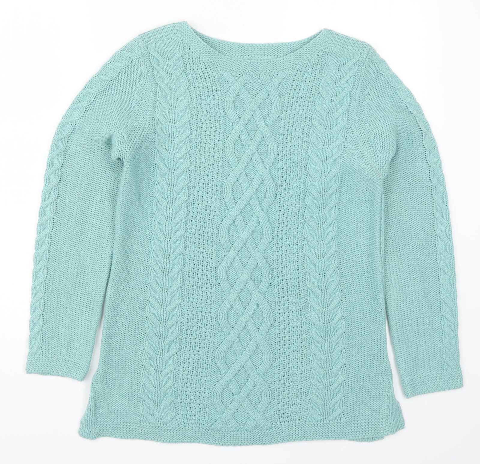 Matalan Womens Blue Round Neck Acrylic 