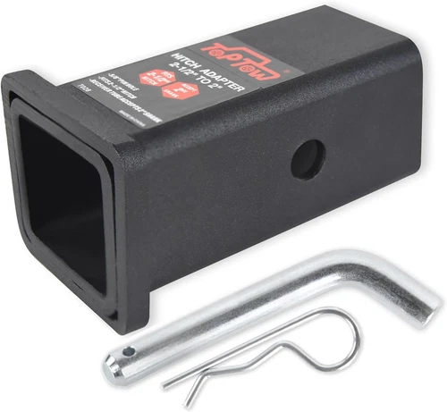 64028HP Trailer Hitch Adapter 2-1/2" to 2" Hitch Reducer Sleeve Carbon Steel, 5/ - Picture 1 of 5