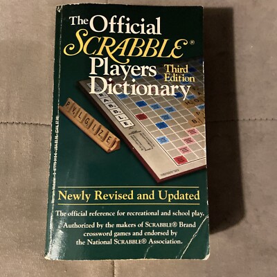 The Official Scrabble Players Dictionary Third Edition 1996 Milton Bradley Co.