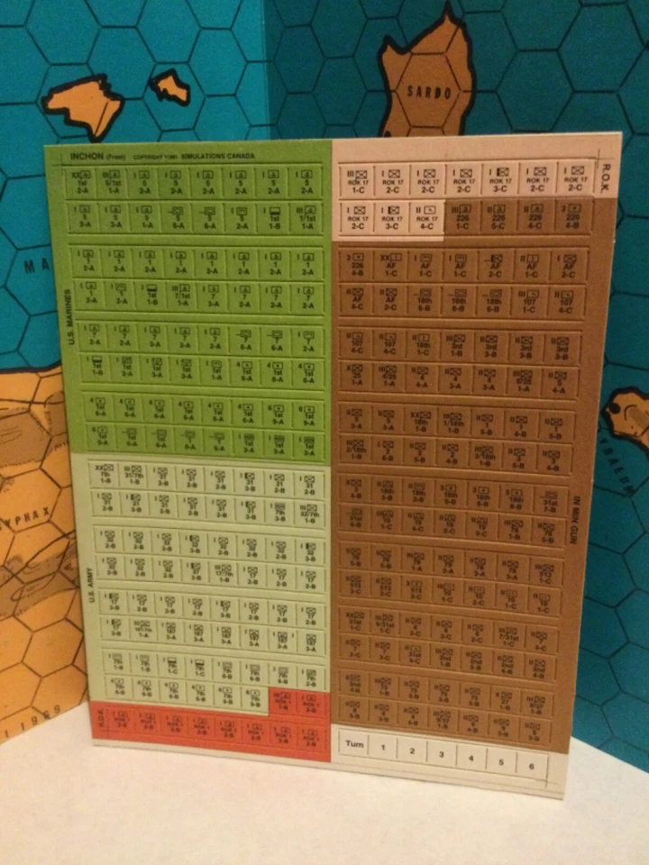 INCHON unpunched Boxed Simulations Canada Operational 1950 Invasion of Korea - Image 2 of 4