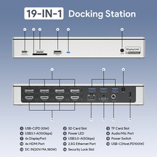 DisplayLink-Dockingstation vier Monitore USB-...