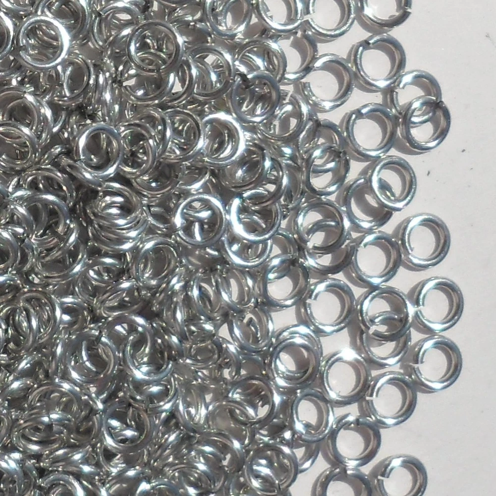 Bright aluminum shop jump rings