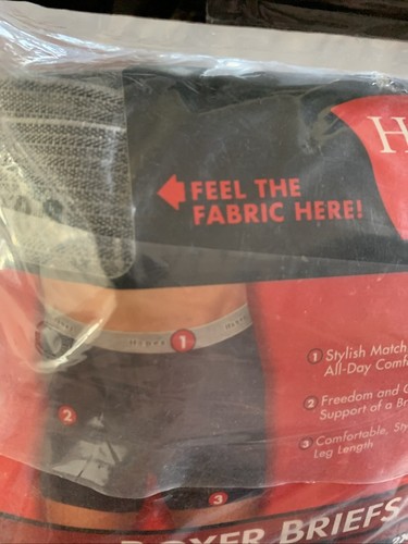 Mens Boxer Briefs 2XL Hanes 2 Pair 2003 - Picture 8 of 10