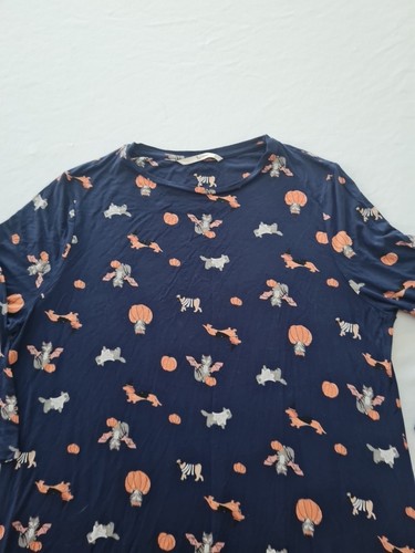 Ladies Long Sleeve Skater Dress TU Size 16 Blue Halloween 31015 - Picture 4 of 13