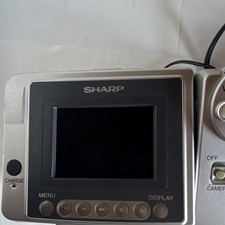 Sharp Viewcam VL-A11 Video8 Camcorder 16x Optical Zoom LCD Screen Silver Black
