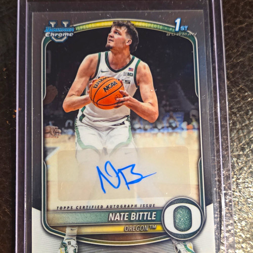 Nate Bittle – 2025-26 Bowman Basketball · Chrome Prospect Autograph #CPA-NI Nate Bittle