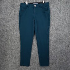 Democracy Jeans Womens 8 Blue Ab Solution Ankle Length Colored Jegging Stretch