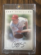 Curt Schilling Phillies 1996 Leaf Signature Series Cert. Autograph #
