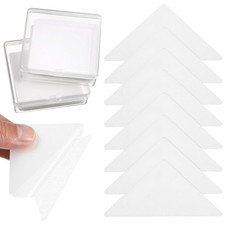 60Pcs Formal Wear Collar Stays PVC Adhesive for Shirts and