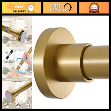 Adjustable Shower Curtain Rod 18-64 Inch, Stainless Steel, No Drill, Sunset Gold