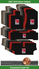 Custom Velourtex Mat Set for '07-10 Saturn Outlook w/Logo (4 pieces) #10WL