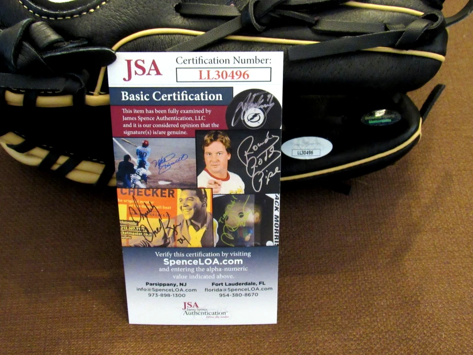 DAVE PARKER NL MVP 78 PIRATES REDS HOF SIGNED AUTO WILSON A450 GLOVE JSA BEAUTY - Image 3 of 4