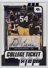 2021 Contenders Draft Picks College Game Ticket Purple Daviyon Nixon Auto 18l6