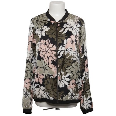 Comma, Bomberjacke, Damen, Größe: 44, Schwarz/Grün/Pink/Weiß #3oj