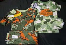 Jurassic World Boys Size 6 2-Piece Long Sleeve 100 Cotton Pajama Sets 2 sets 