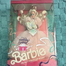 Mattel Birthday Surprise Barbie Special Edition Blonde Doll 1991 Original Box