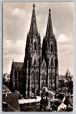 AK Köln am Rhein - Dom, Westseite - Echtfoto